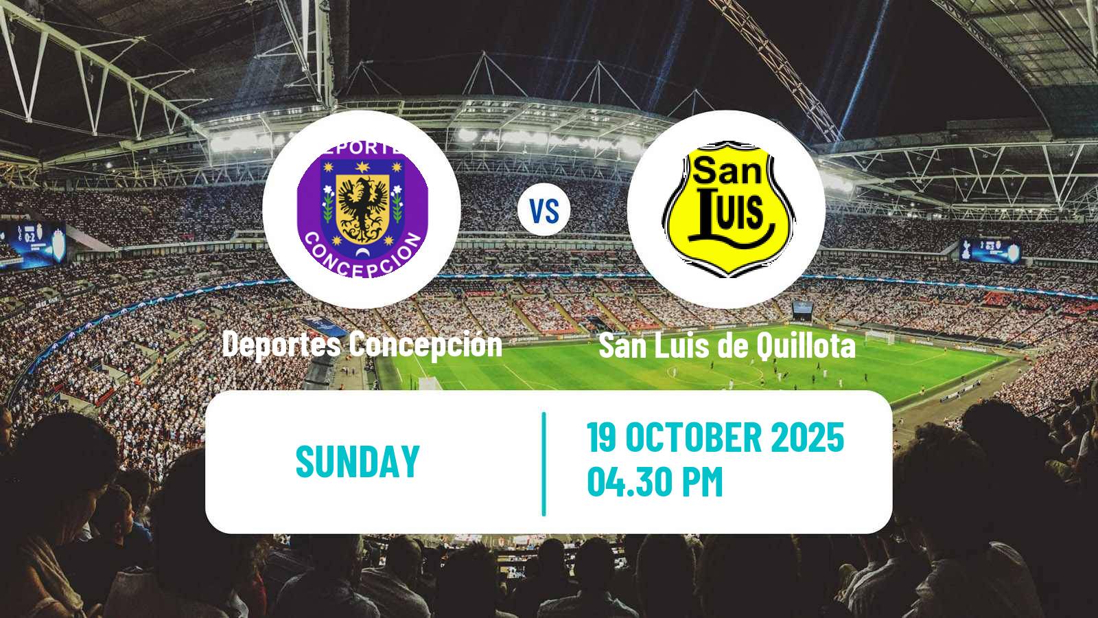 Soccer Chilean Primera B Deportes Concepción - San Luis de Quillota