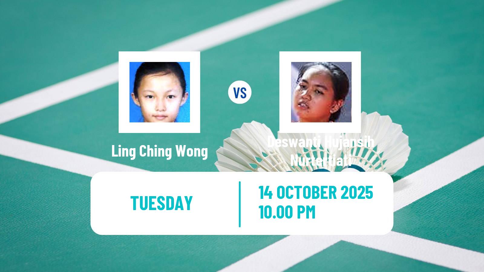 Badminton BWF World Tour Kl Masters Malaysia Super 100 Women Ling Ching Wong - Deswanti Hujansih Nurtertiati