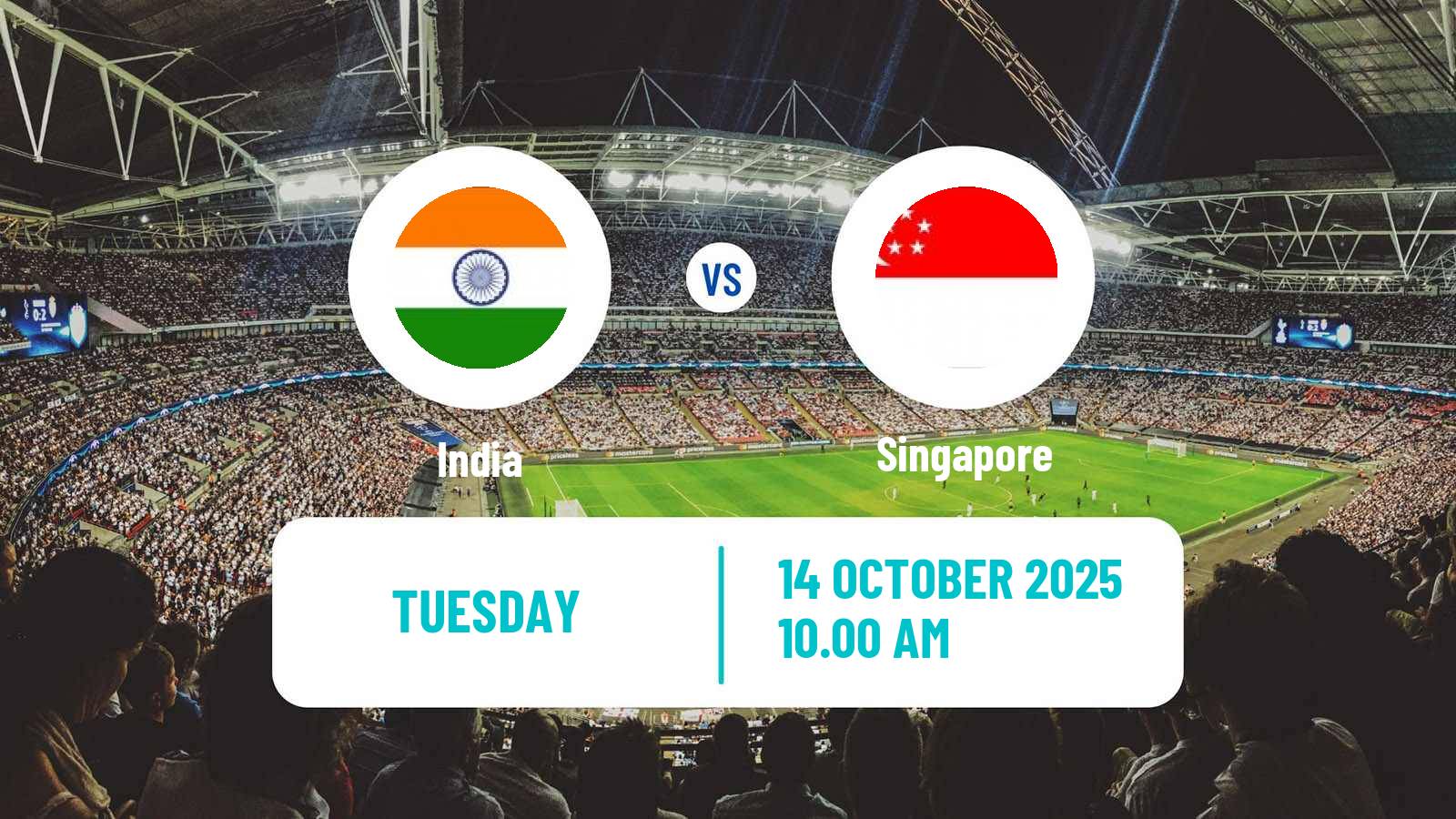 Soccer Asian Cup India - Singapore