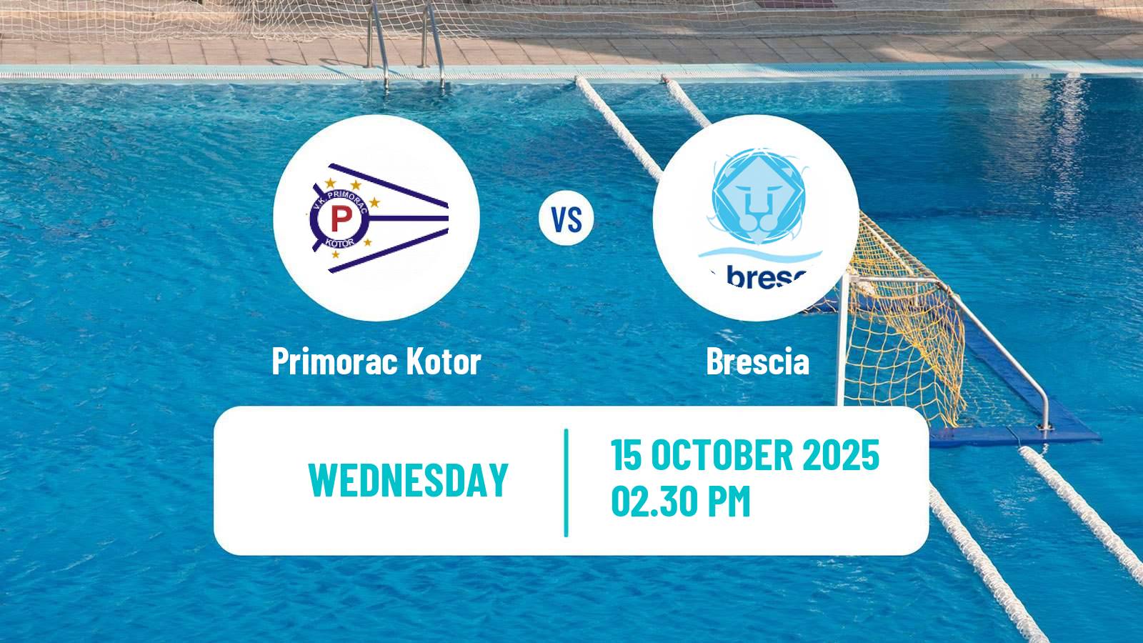 Water polo Champions League Water Polo Primorac Kotor - Brescia