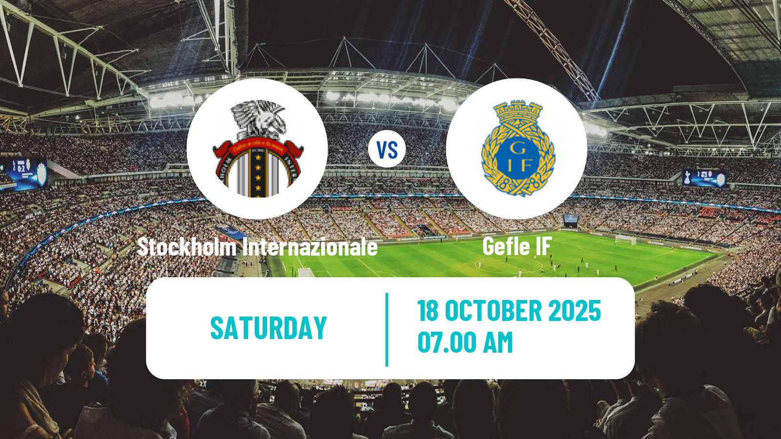 Soccer Swedish Division 1 Norra Stockholm Internazionale - Gefle
