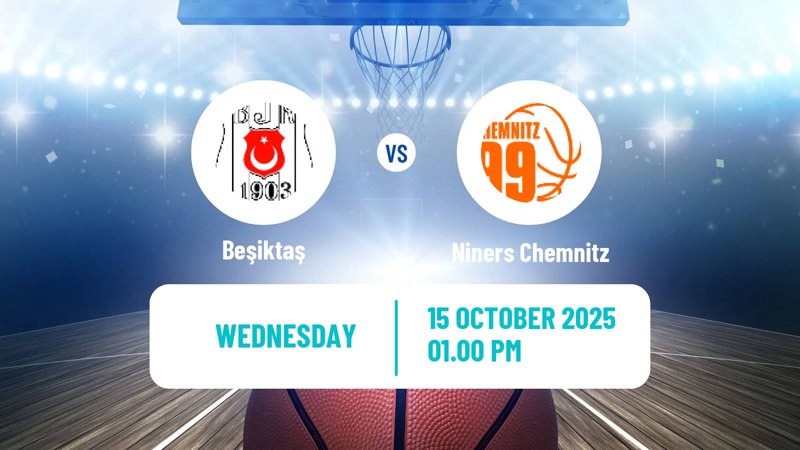 Basketball Eurocup Beşiktaş - Niners Chemnitz