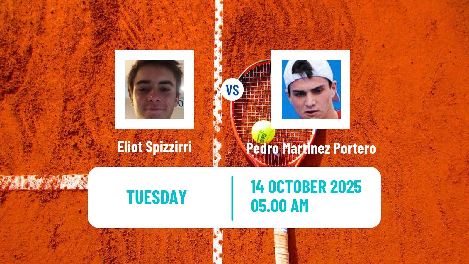 Tennis ATP Brussels Eliot Spizzirri - Pedro Martinez Portero