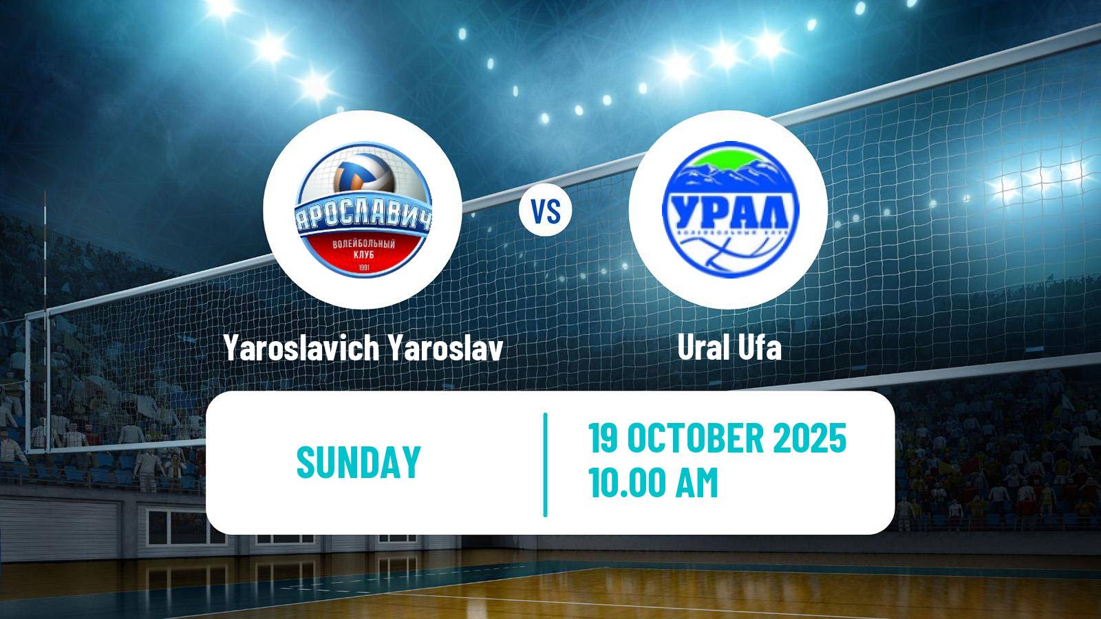 Volleyball Russian Super League Volleyball Yaroslavich Yaroslav - Ural Ufa