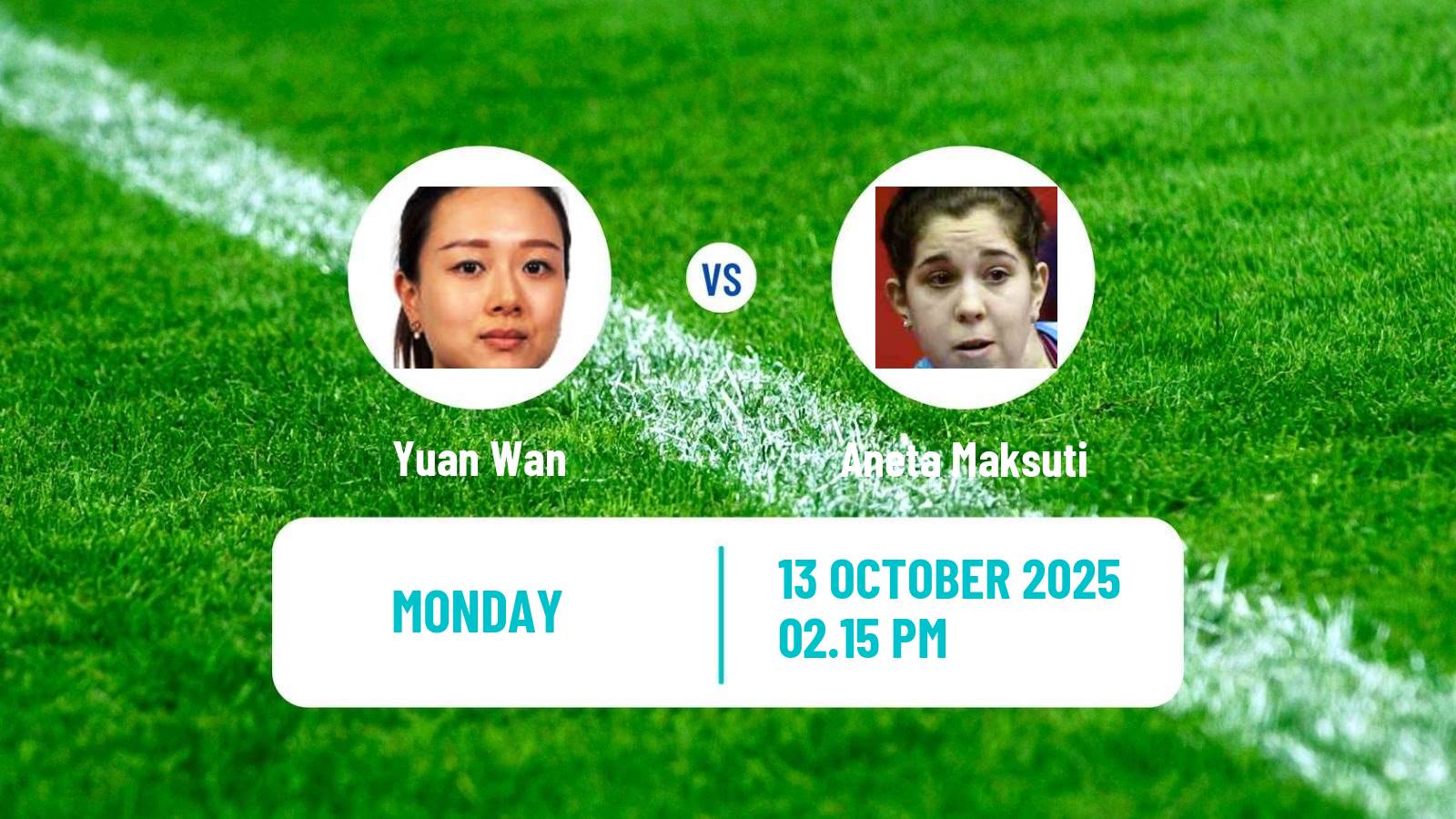 Table tennis European Championships Teams Women Yuan Wan - Aneta Maksuti