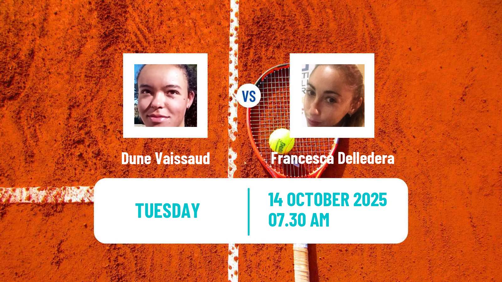 Tennis ITF W15 Monastir 35 Women 2025 Dune Vaissaud - Francesca Delledera