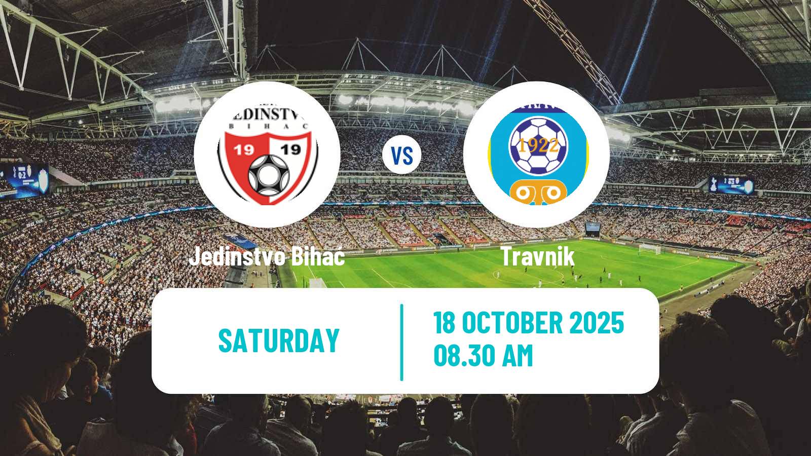 Soccer Bosnian Prva Liga FBiH Jedinstvo Bihać - Travnik