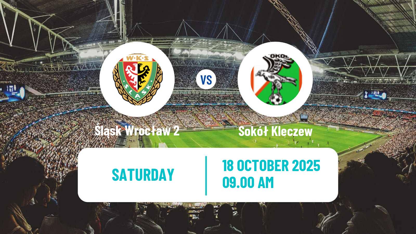 Soccer Polish Division 2 Śląsk Wrocław 2 - Sokół Kleczew