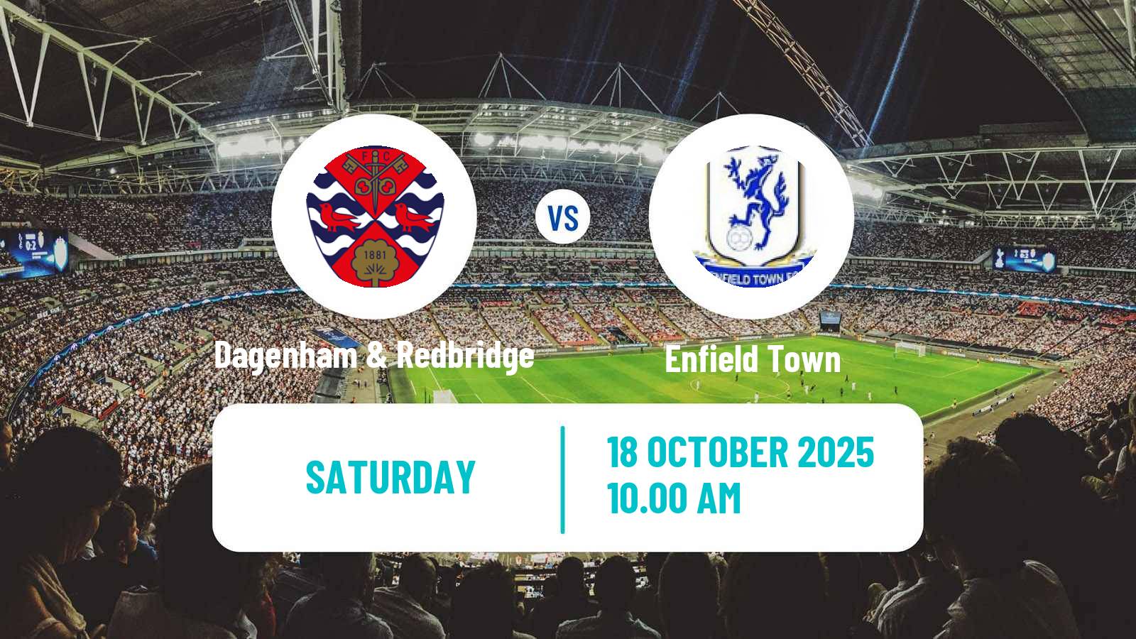 Soccer English National League South Dagenham & Redbridge - Enfield Town