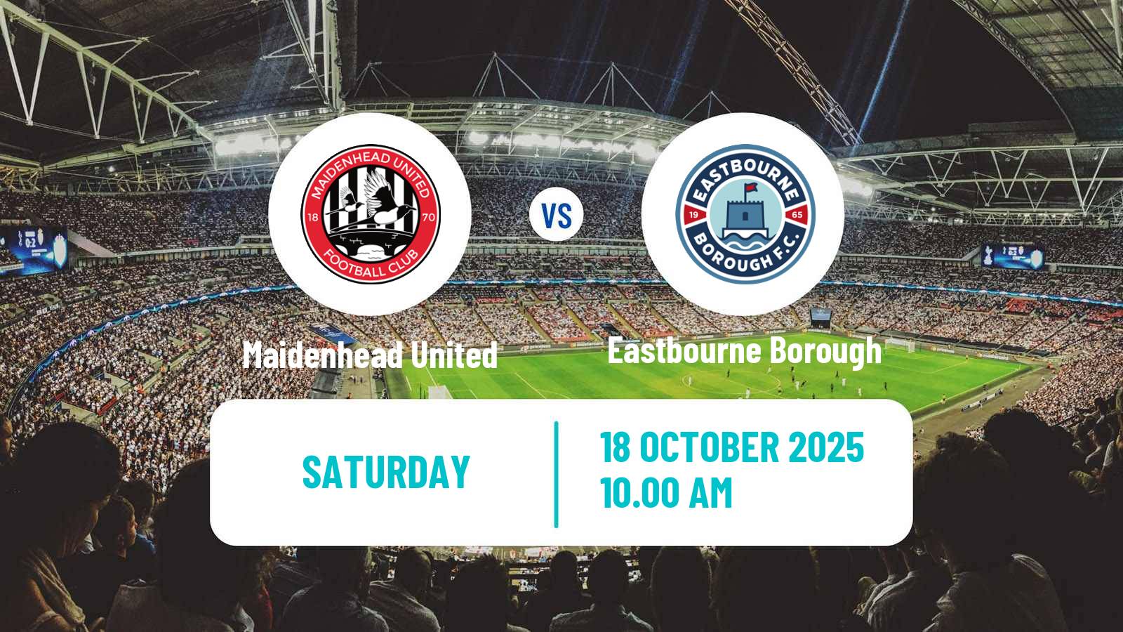 Soccer English National League South Maidenhead United - Eastbourne Borough