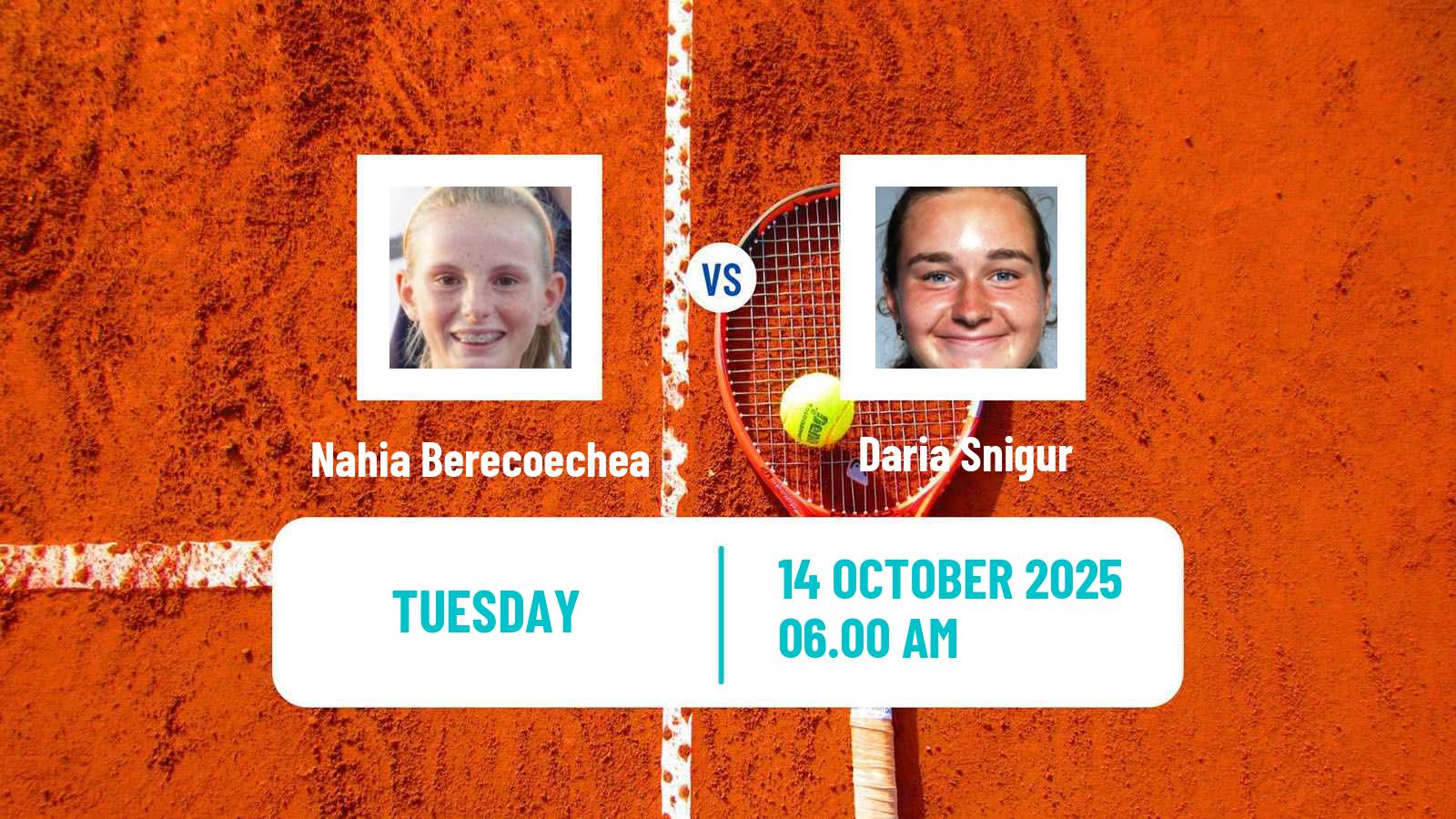 Tennis ITF W100 Les Franqueses Del Valles Women Nahia Berecoechea - Daria Snigur