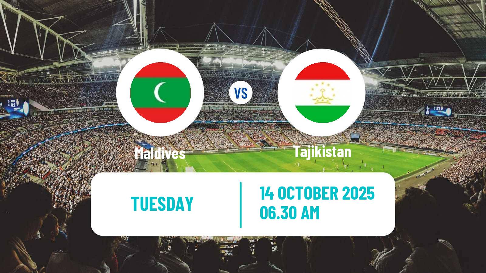 Soccer Asian Cup Maldives - Tajikistan