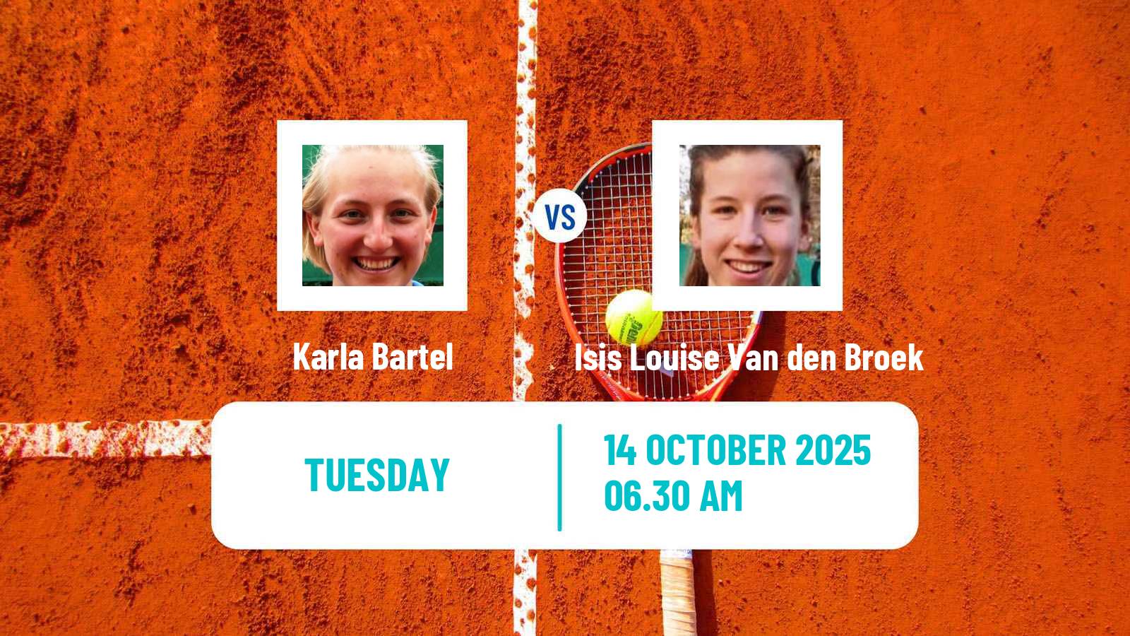 Tennis ITF W15 Essen Women Karla Bartel - Isis Louise Van den Broek