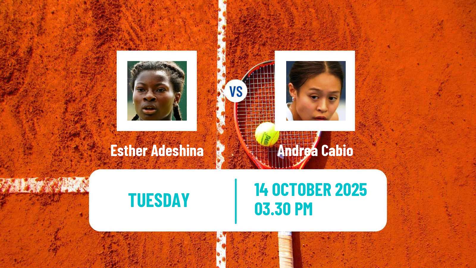 Tennis ITF W35 Quebec City Women Esther Adeshina - Andrea Cabio