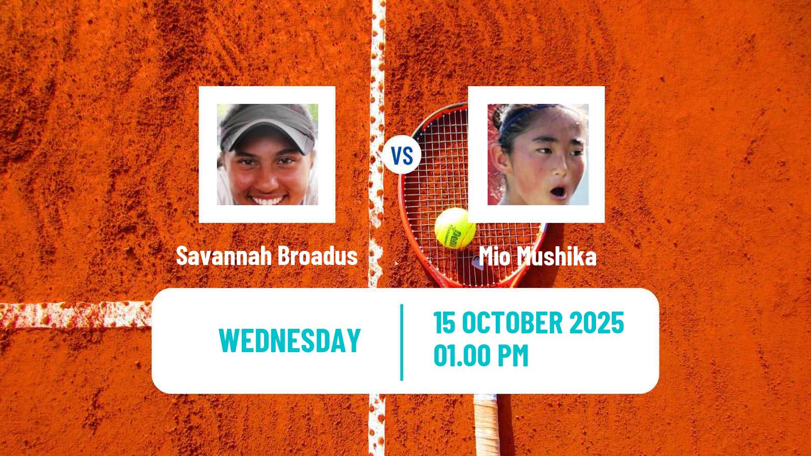 Tennis ITF W35 Bakersfield Ca Women Savannah Broadus - Mio Mushika