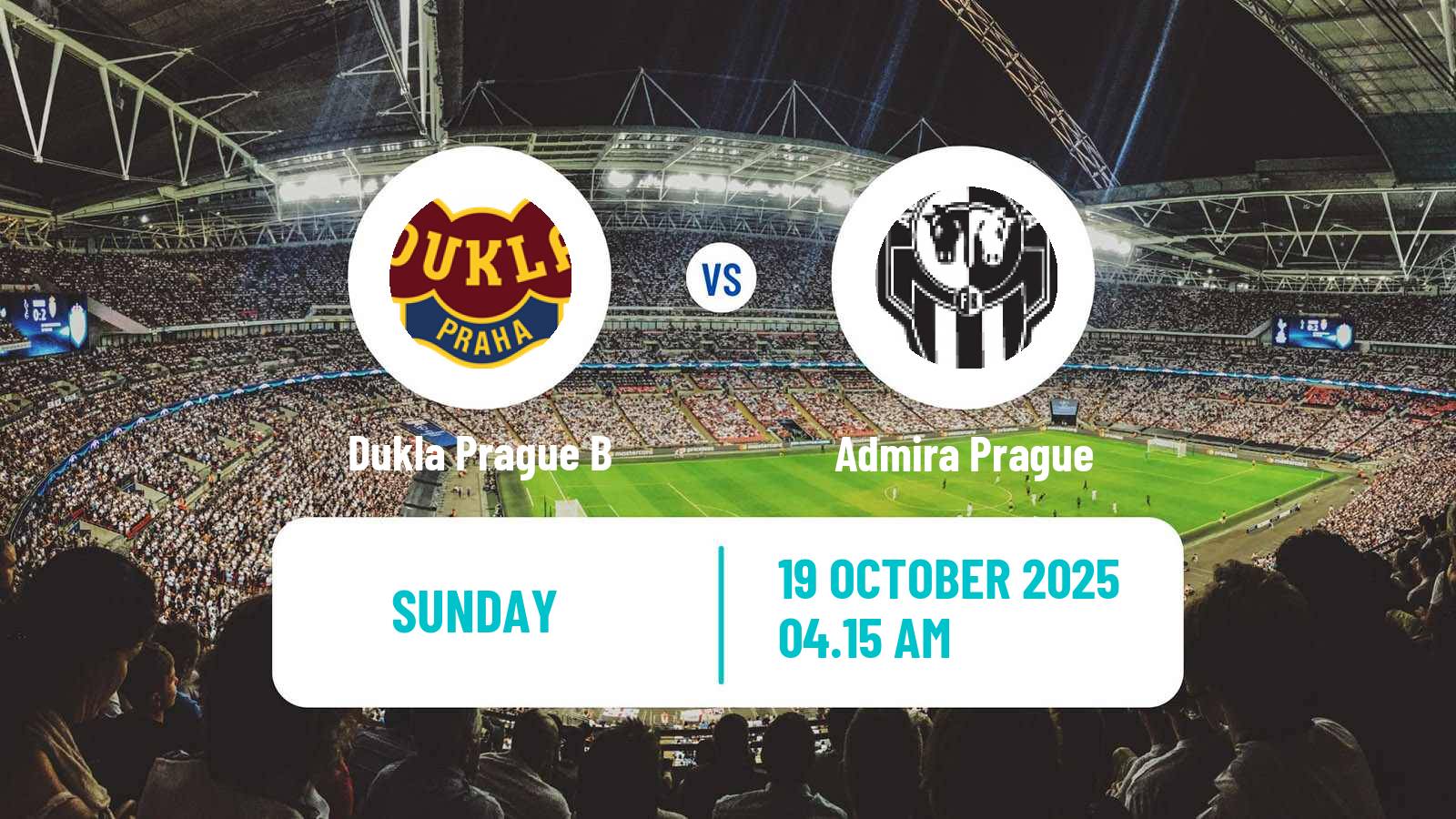 Soccer Czech CFL Group A Dukla Prague B - Admira Prague