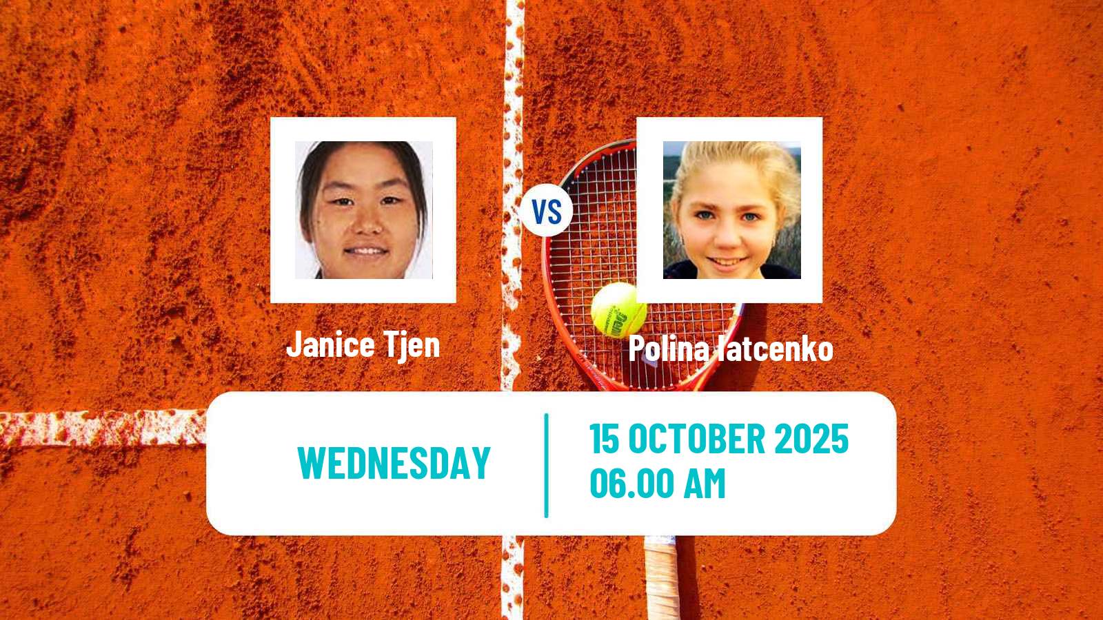 Tennis Jinan Challenger Women Janice Tjen - Polina Iatcenko