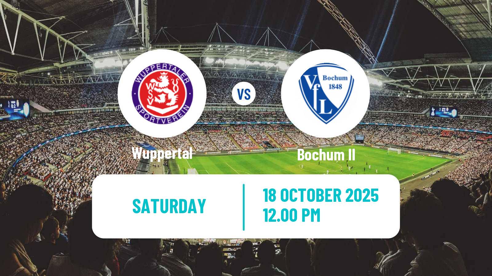 Soccer German Regionalliga West Wuppertal - Bochum II