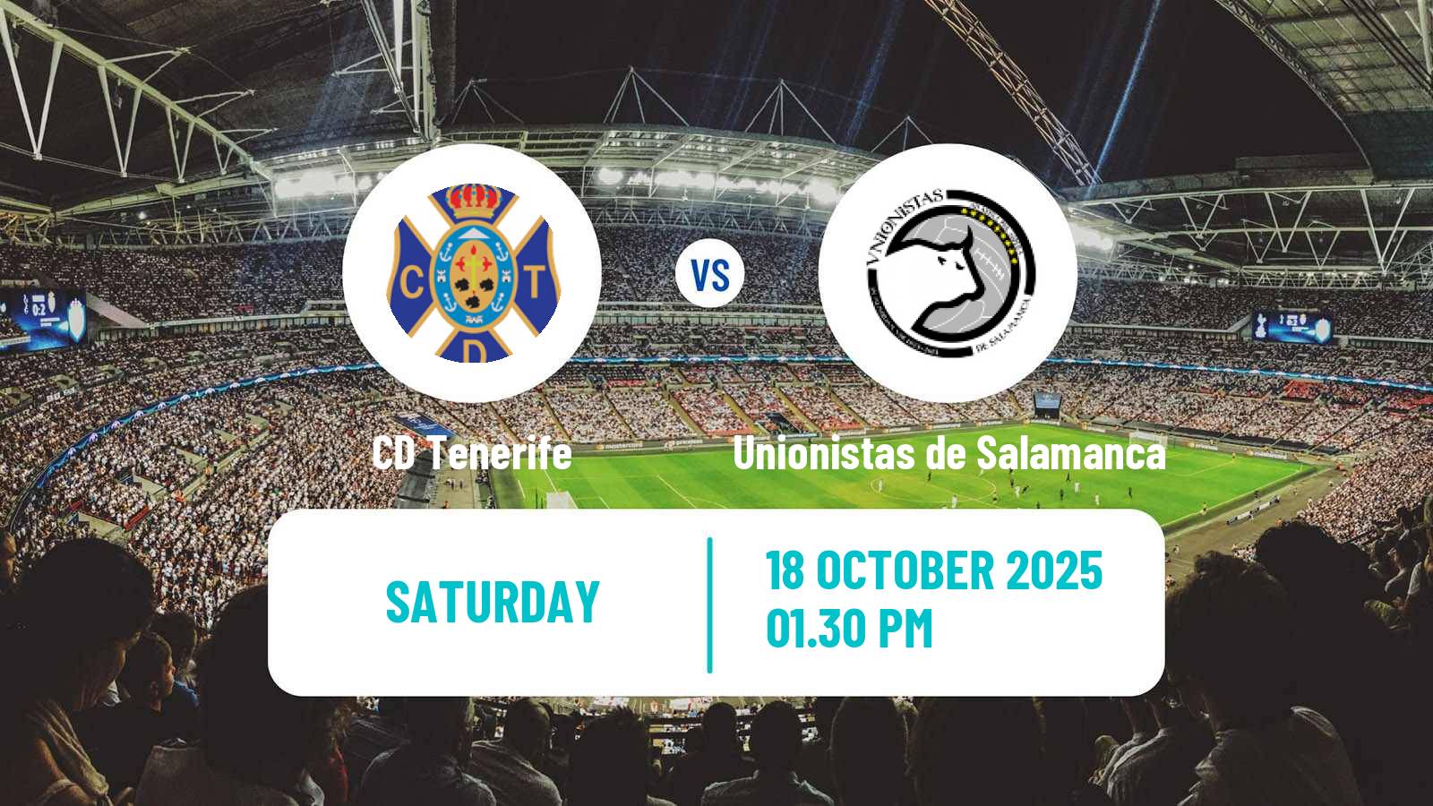 Soccer Spanish Primera RFEF Group 1 Tenerife - Unionistas de Salamanca