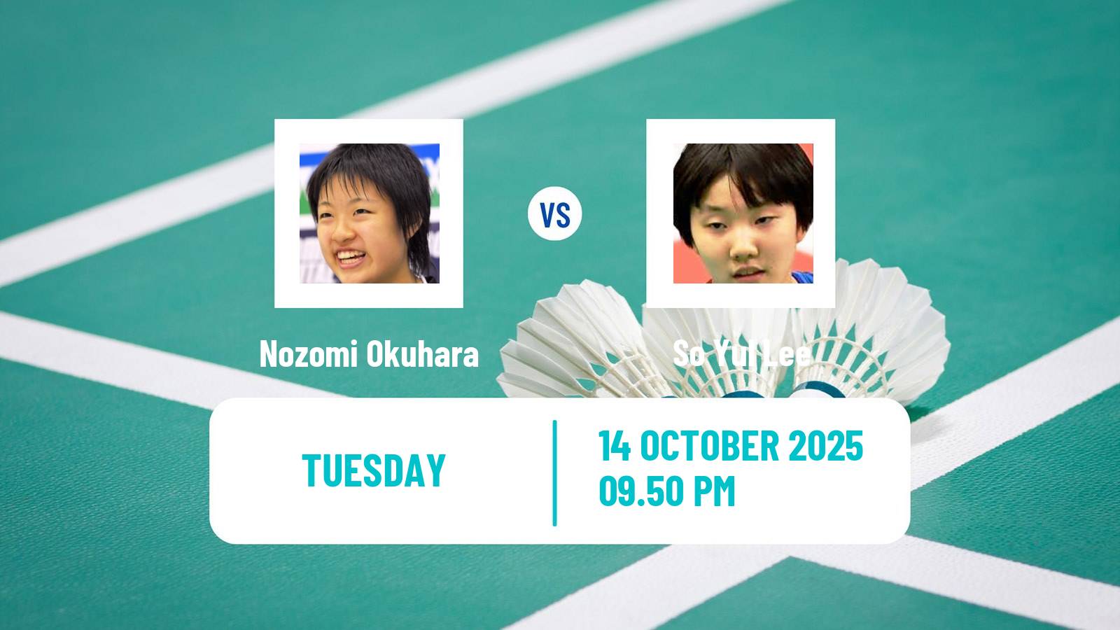 Badminton BWF World Tour Kl Masters Malaysia Super 100 Women Nozomi Okuhara - So Yul Lee