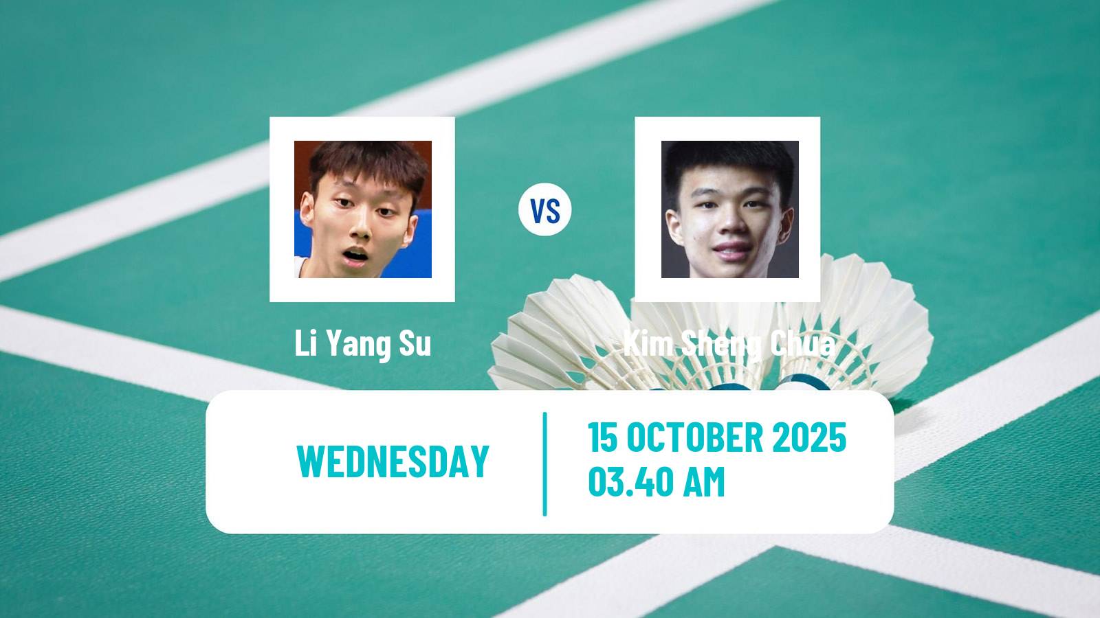 Badminton BWF World Tour Kl Masters Malaysia Super 100 Men Li Yang Su - Kim Sheng Chua