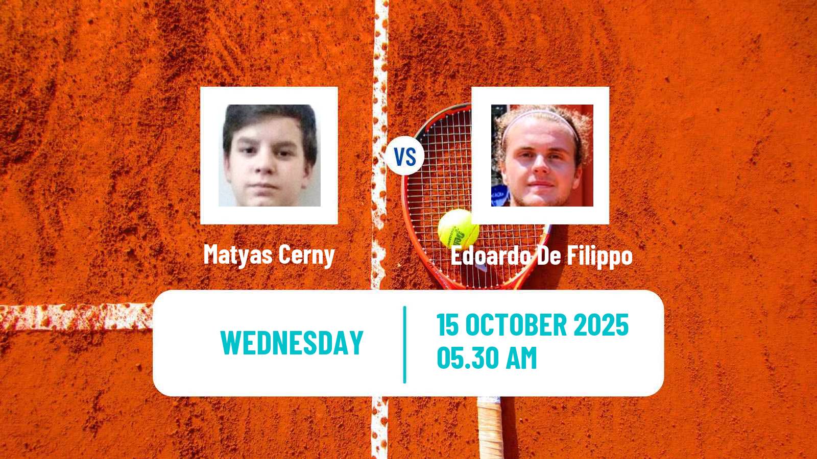 Tennis ITF M15 Monastir 39 Men Matyas Cerny - Edoardo De Filippo