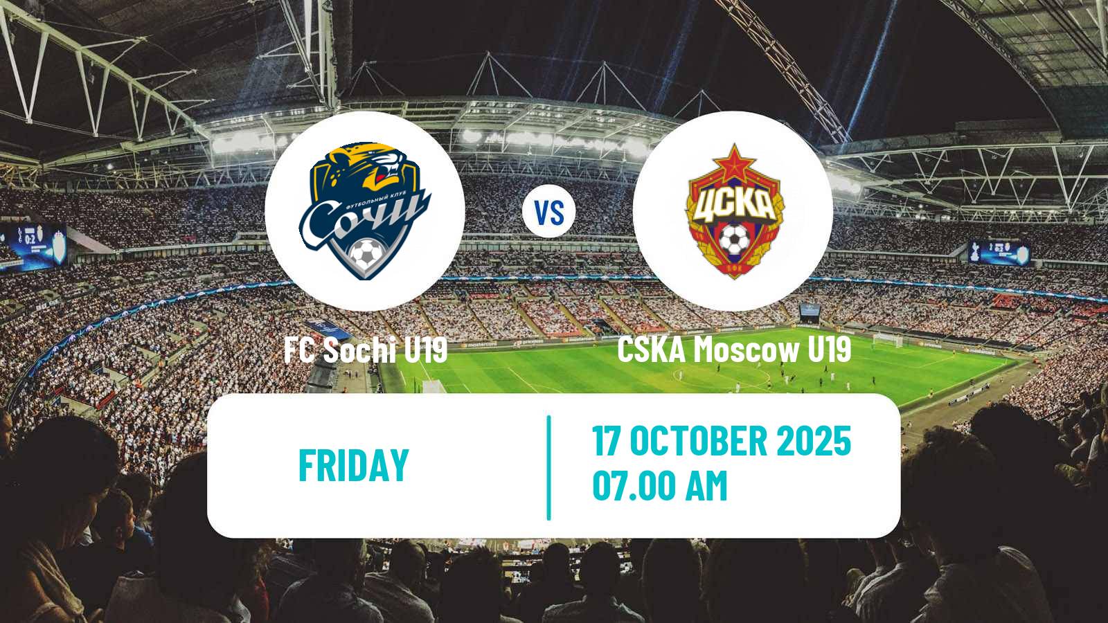 Soccer Russian Youth League Sochi U19 - CSKA Moscow U19