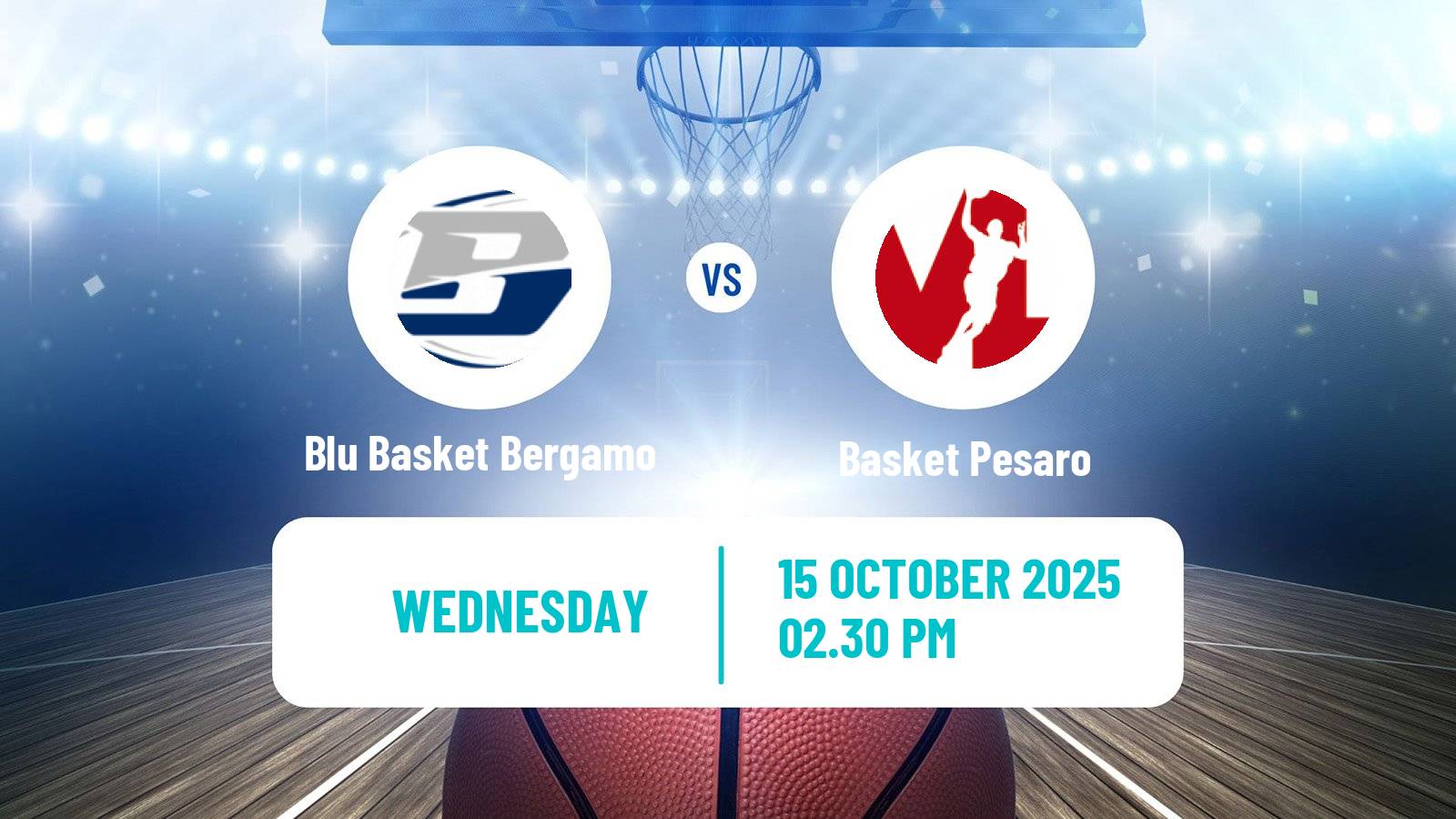 Basketball Italian Serie A2 Basketball Blu Basket Bergamo - Basket Pesaro
