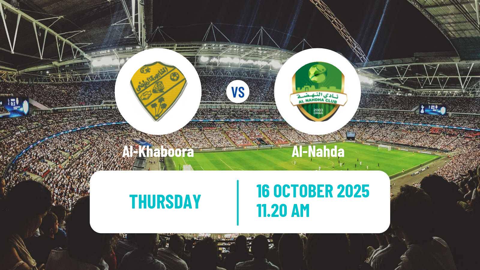 Soccer Omani League Al-Khaboora - Al-Nahda