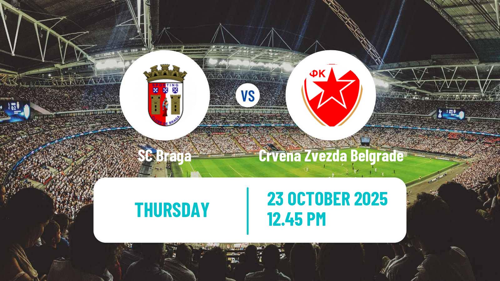 Soccer UEFA Europa League Braga - Crvena Zvezda Belgrade