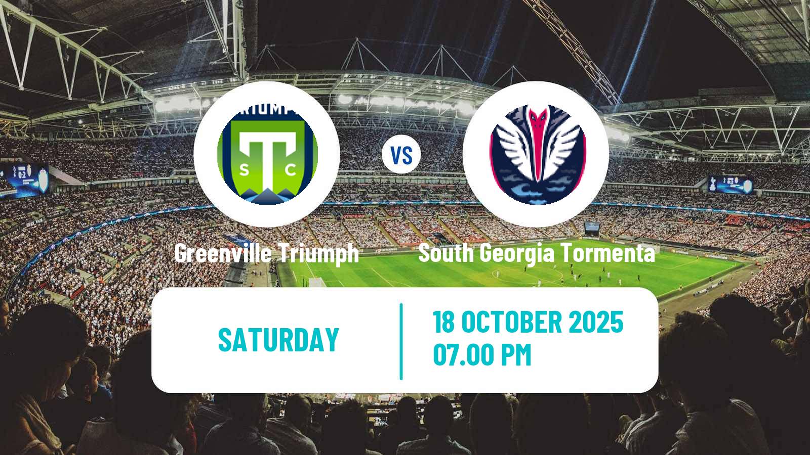 Soccer USL League One Greenville Triumph - South Georgia Tormenta