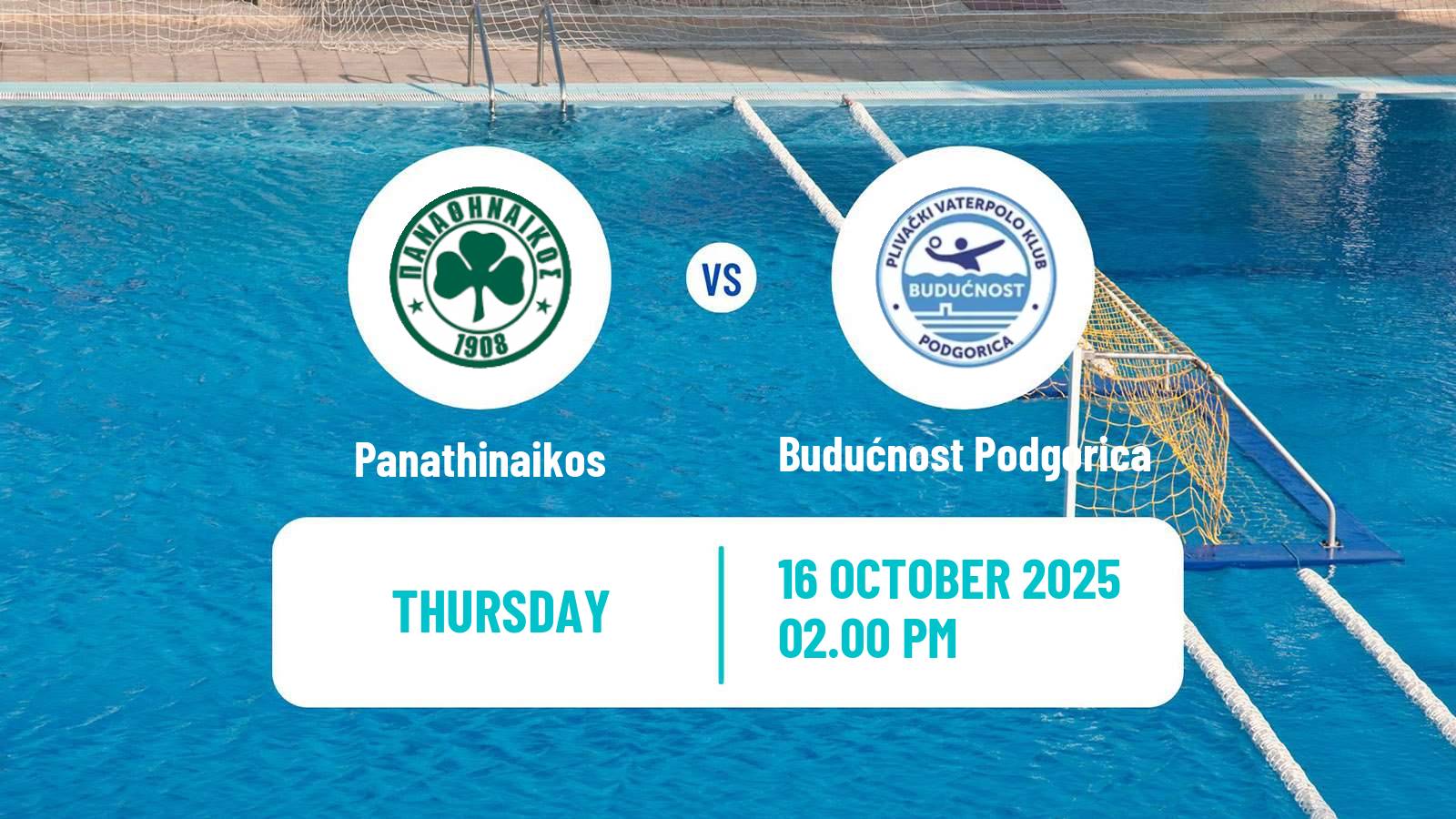 Water polo Euro Cup Water Polo Panathinaikos - Budućnost Podgorica