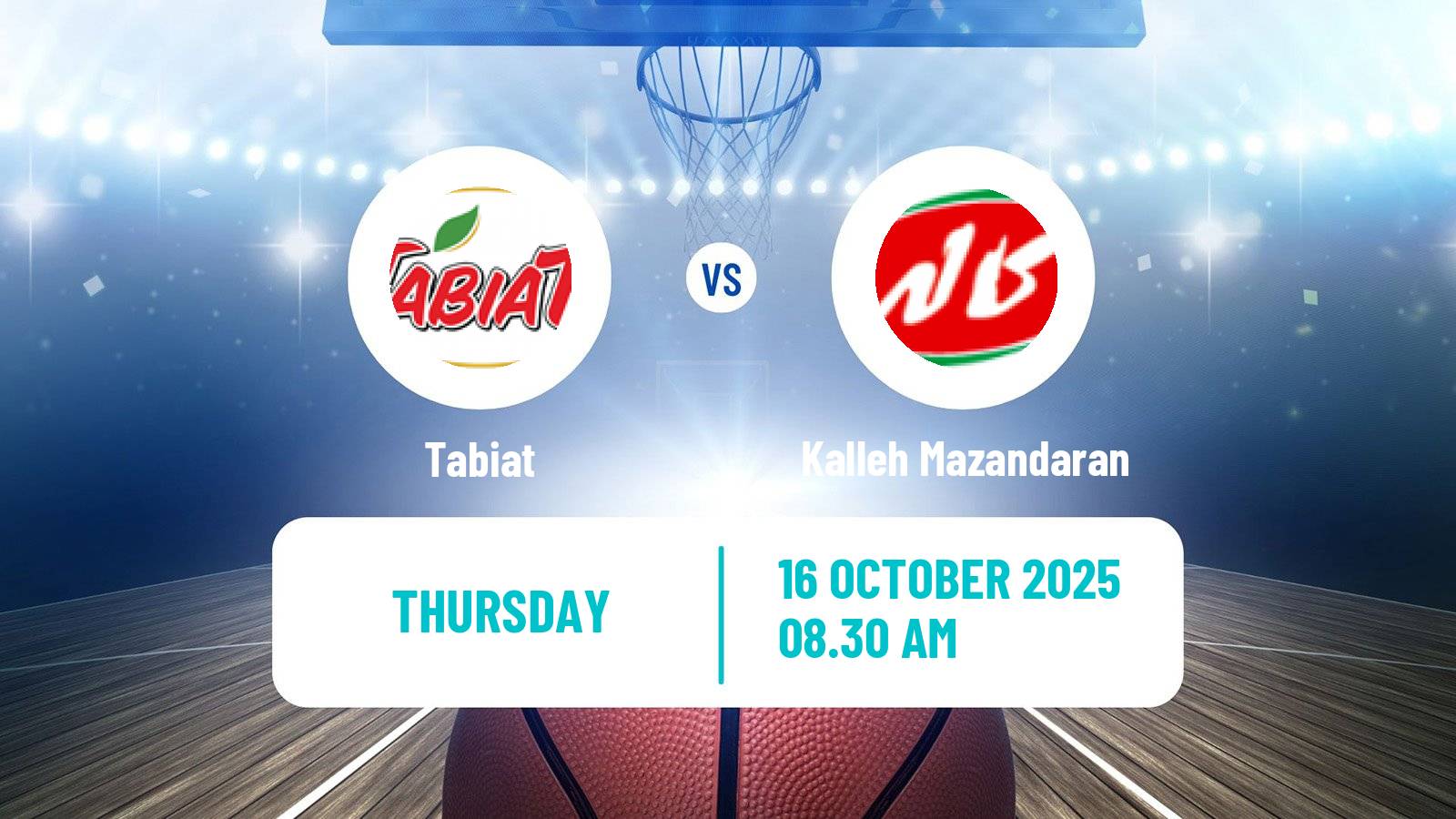 Basketball Iran Super League Basketball Tabiat - Kalleh Mazandaran