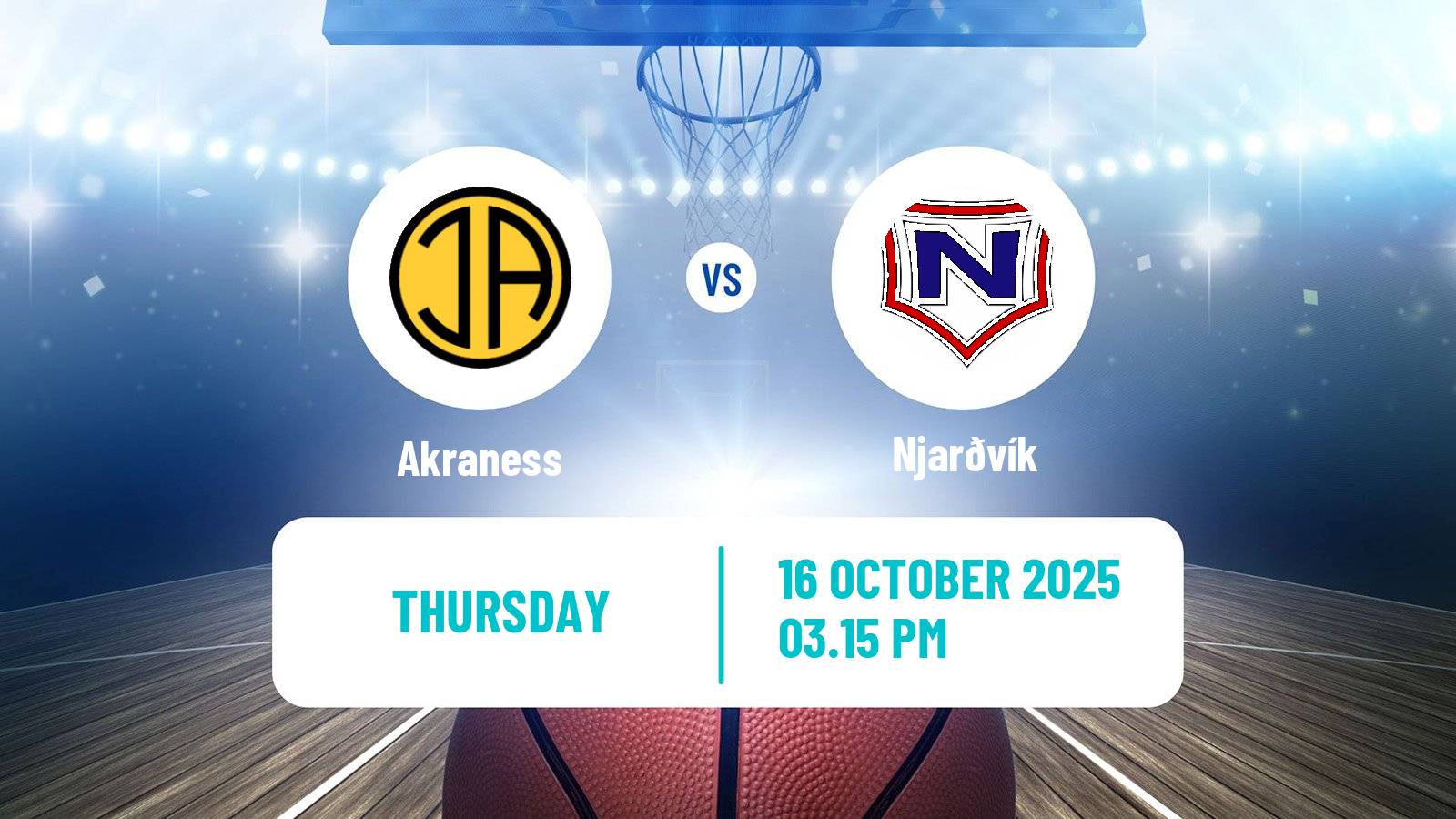 Basketball Icelandic Premier League Basketball Akraness - Njarðvík