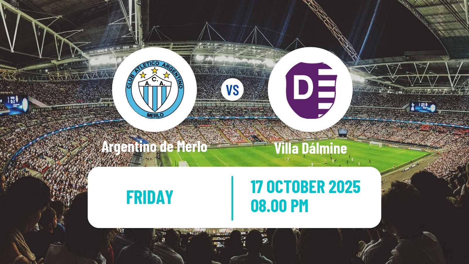 Soccer Argentinian Primera B Argentino de Merlo - Villa Dálmine