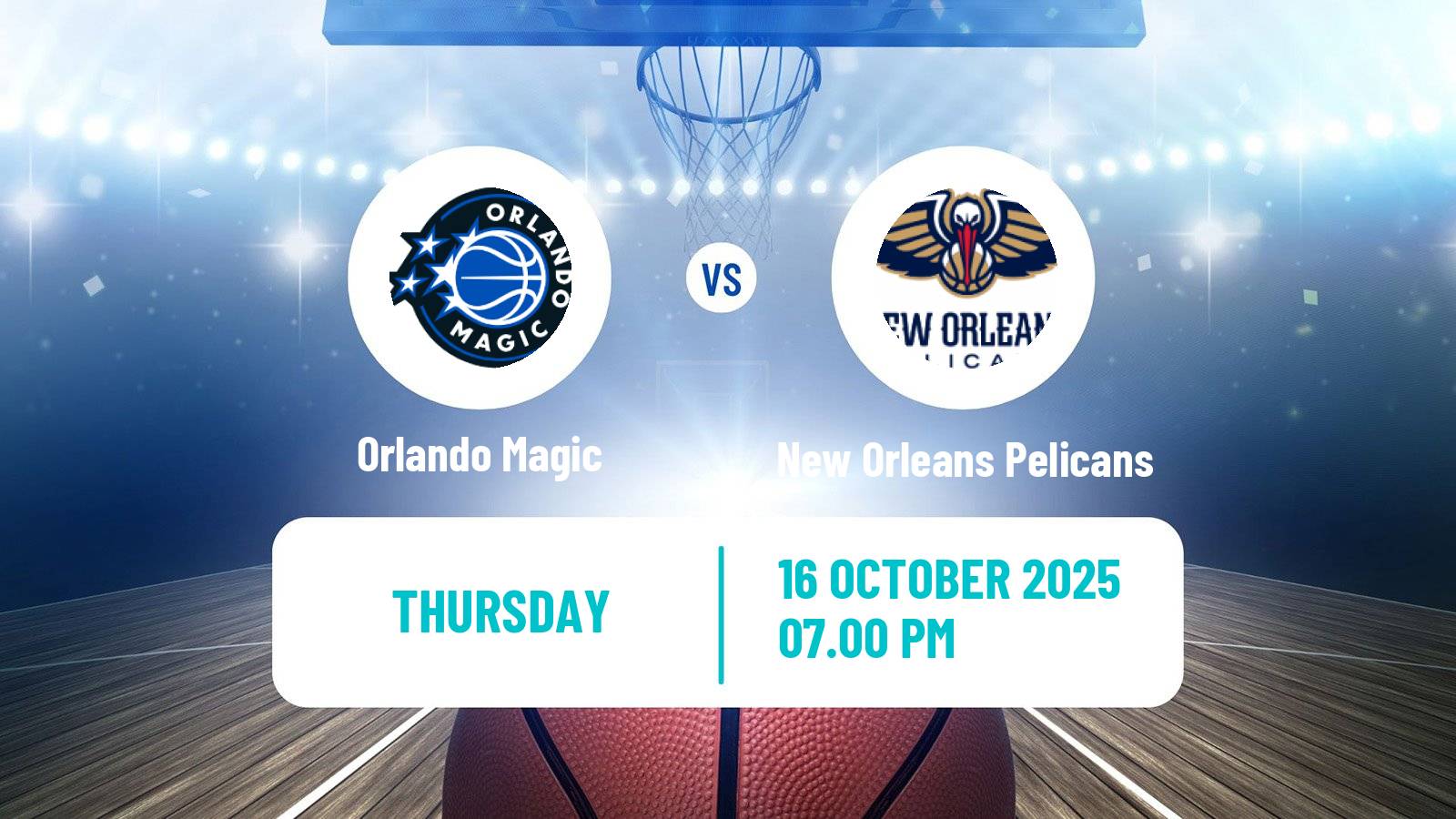 Basketball NBA Orlando Magic - New Orleans Pelicans