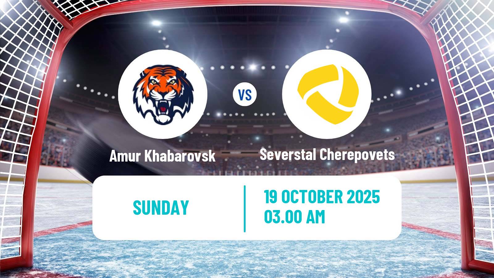 Hockey KHL Amur Khabarovsk - Severstal Cherepovets