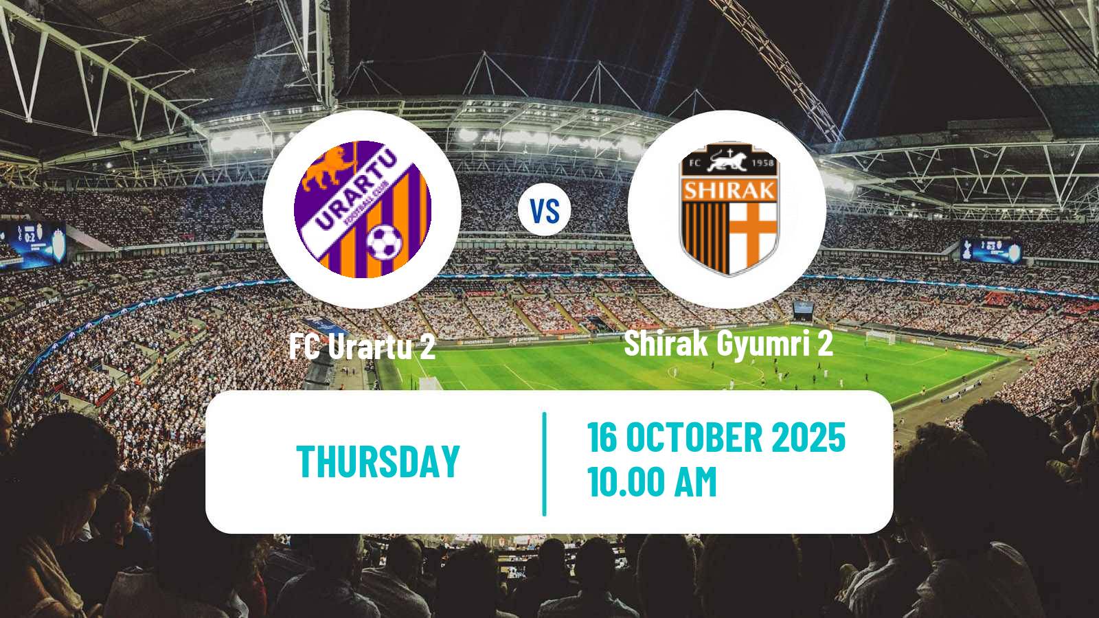 Soccer Armenian First League Urartu 2 - Shirak Gyumri 2