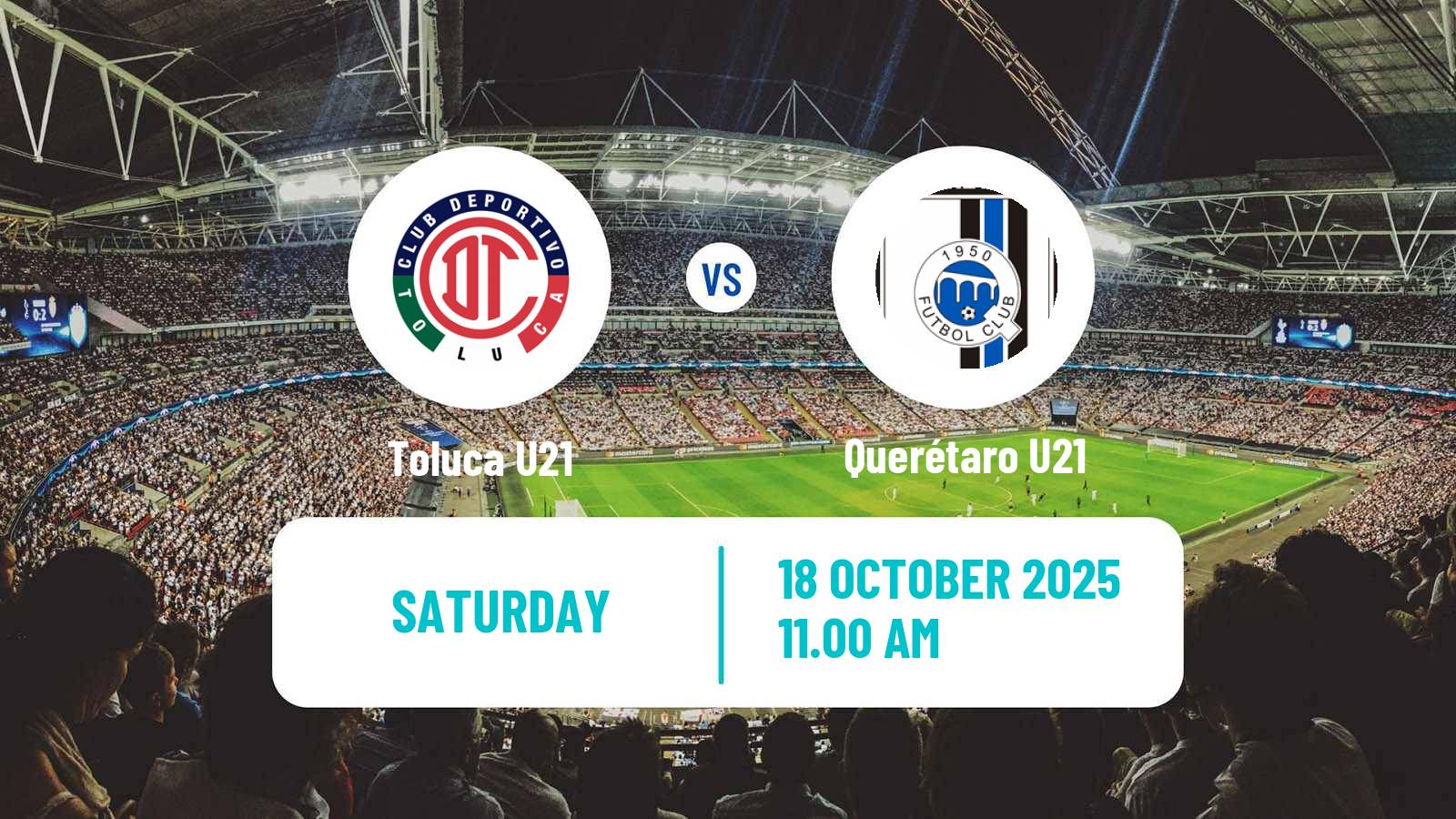 Soccer Mexican Liga MX U23 Toluca U21 - Querétaro U21