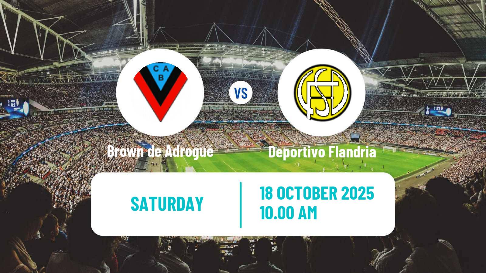 Soccer Argentinian Primera B Brown de Adrogué - Deportivo Flandria
