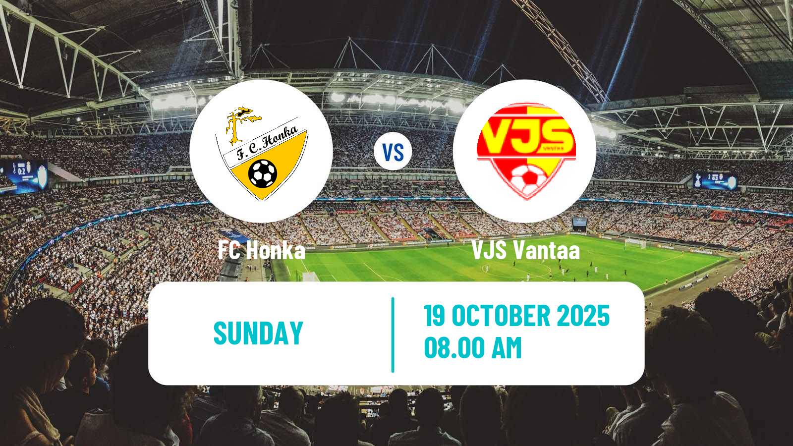 Soccer Finnish Kakkonen Play Offs Honka - VJS Vantaa