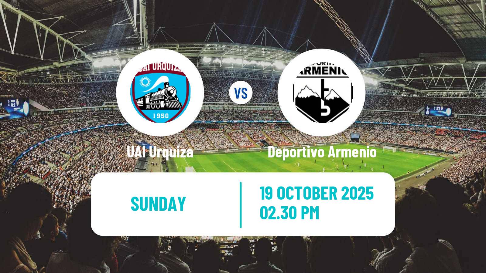 Soccer Argentinian Primera B UAI Urquiza - Deportivo Armenio