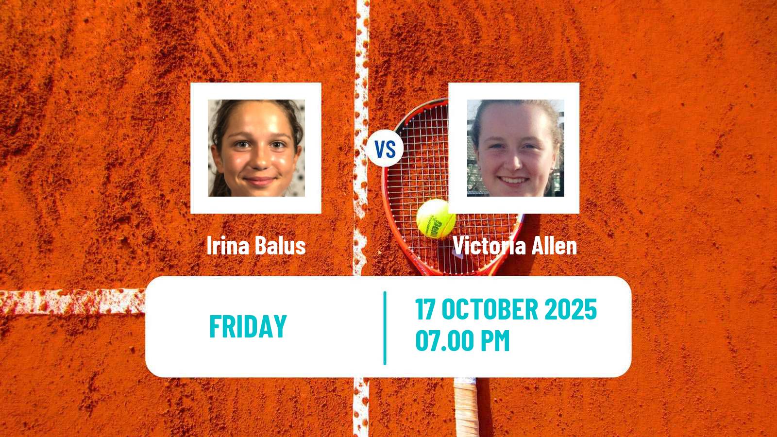Tennis ITF W35 Quebec City Women Irina Balus - Victoria Allen