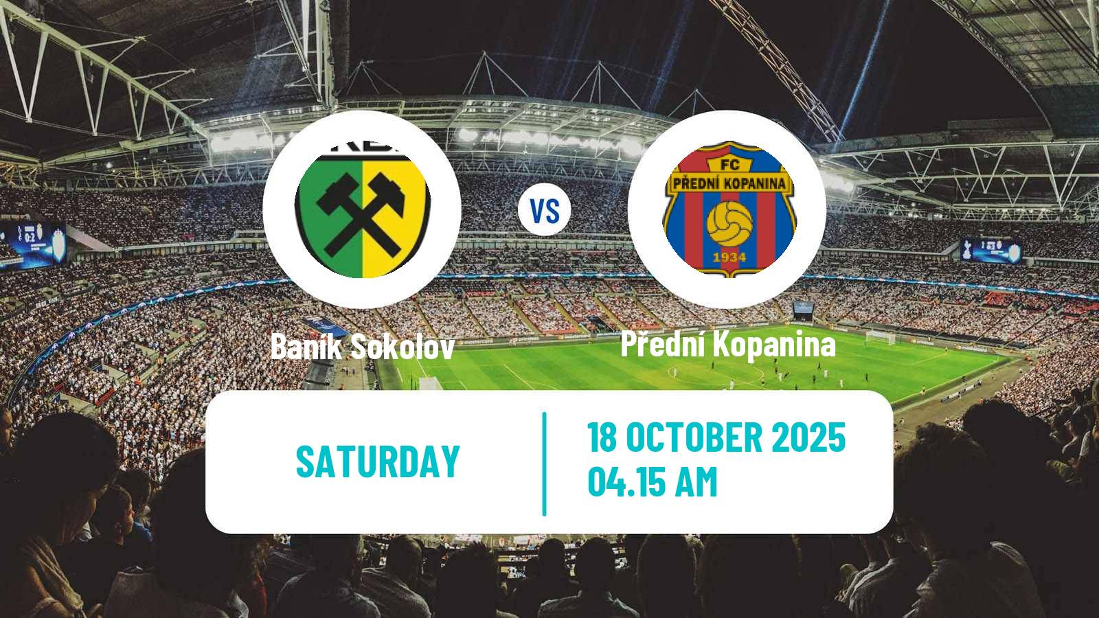 Soccer Czech Division B Baník Sokolov - Přední Kopanina