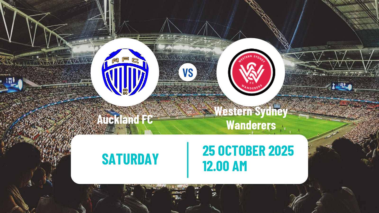 Soccer Australian A-League Auckland FC - Western Sydney Wanderers