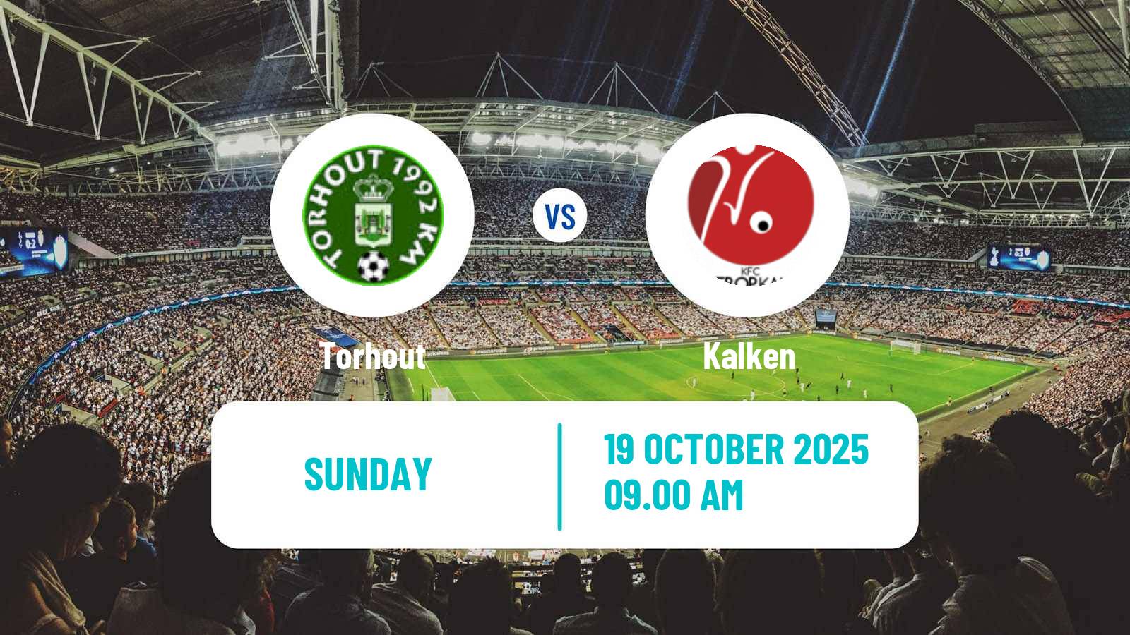 Soccer Belgian Second Amateur Division Group A Torhout - Kalken