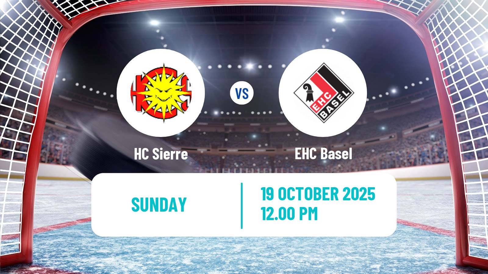 Hockey Swiss League Hockey Sierre - EHC Basel