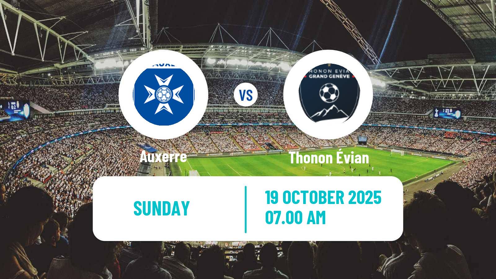 Soccer French Division 2 Women Auxerre - Thonon Évian