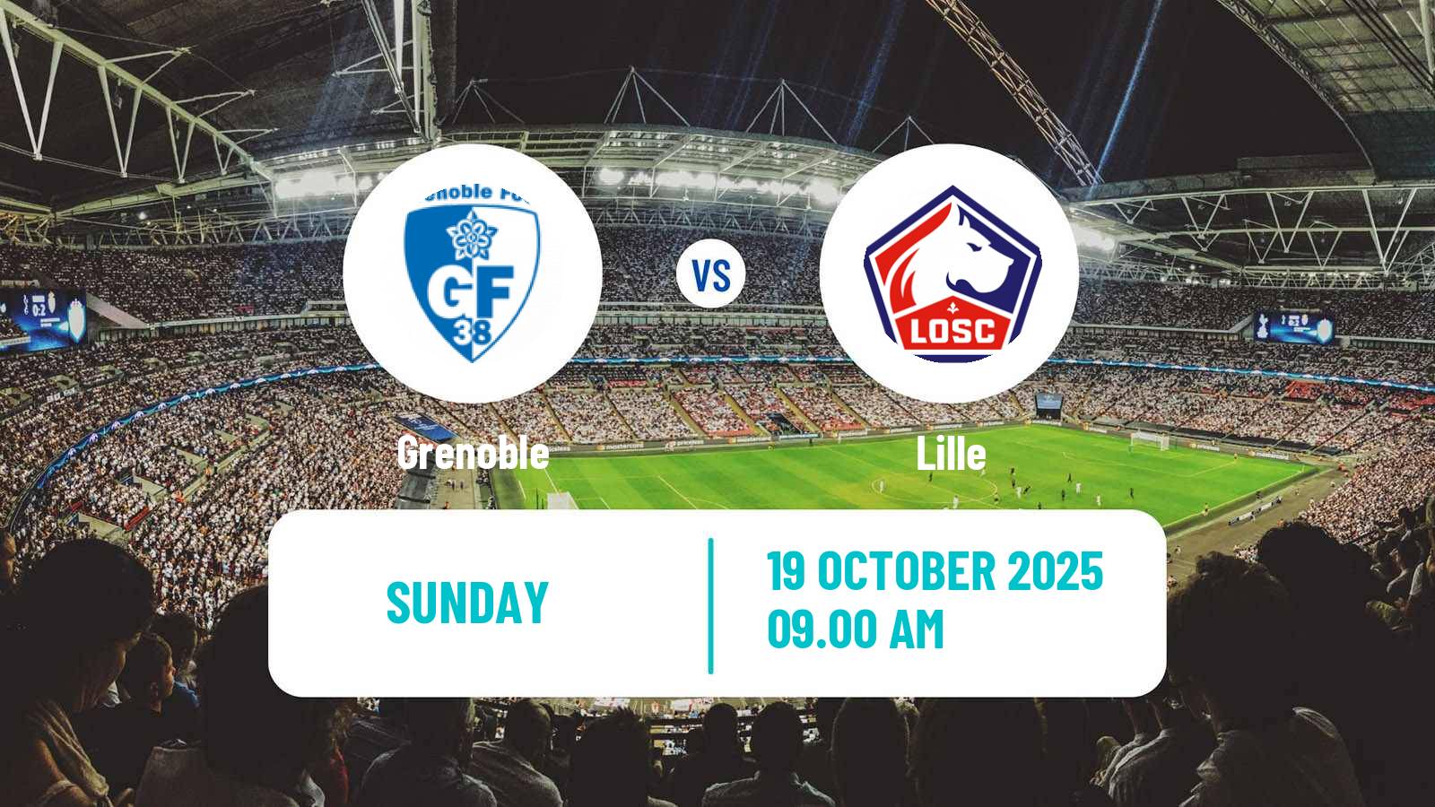 Soccer French Division 2 Women Grenoble - Lille