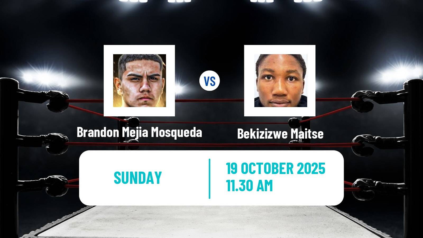Boxing Featherweight WBC Grand Prix Tournament Men Brandon Mejia Mosqueda - Bekizizwe Maitse